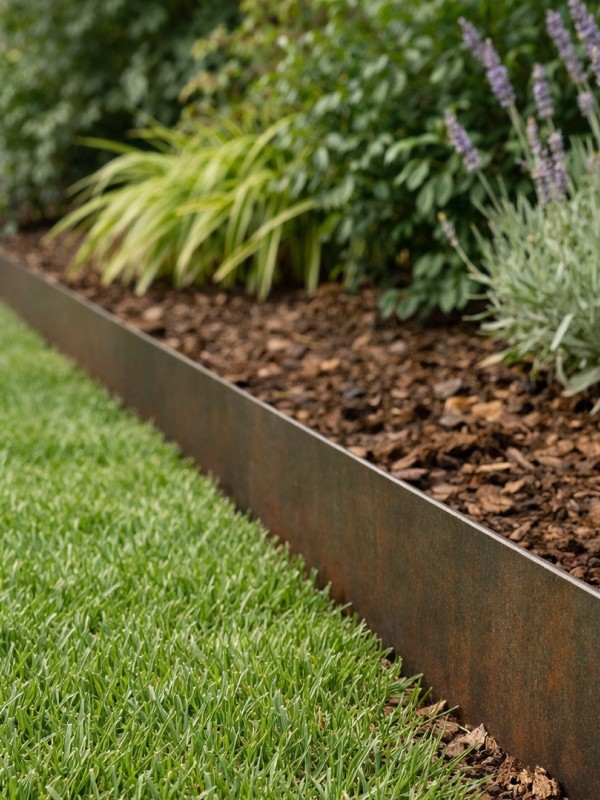 corten_lawn_edging Metal Lawn Edging